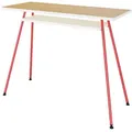 Produktbild: Letti Moderni Bürotisch, Rot, Holzwerkstoff, 110x75x40 cm, Arbeitszimmer, Schreibtische, Bürotische