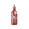 Produktbild: Flying Goose Sriracha Chilisauce Smokey mit Rauchgeschmack grauer Deckel scharf