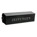 Produktbild: Zeitungsrolle mit MetallSeitendeckel, Briefkastenergänzung, Eckig, Verzinkter...