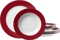 Produktbild: Ritzenhoff & Breker DOPPIO Tafelservice 8-tlg., Geschirrset, Service, Rund, Porzellan, Rot, 596717
