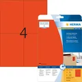 Produktbild: HERMA 4562 - Rot - Rechteck - A4 - Universal - Matte - Laser/Inkjet