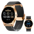 Produktbild: XCOAST JOLI Damen Smartwatch, 43mm, AMOLED, Edelstahl, Puls, Blutdruck, Blutsauerstoff