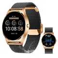 Produktbild: XCOAST JOLI Damen Smartwatch, brilliantes AMOLED Display, Edelstahl, iOS+Android