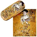 Produktbild: VON LILIENFELD Brillenetui Gustav Klimt Adele Kunst Motiv Etui Brille Mikrofaser Brillenputztuch Brillenbox Stabiles Hardcase Set mit Stoff bezogen