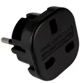 Produktbild: Stecker adapter UK zu Europaïscher, Typ G zu Typ E und F Schwarz