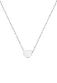 Produktbild: Happiness Boutique Damen Kette mit Herz Anhänger in Silberfarbe | Filigrane Kette mit Anhänger Minimalist Titanschmuck