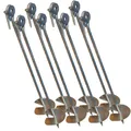 Produktbild: Loggyland Bodenanker eindrehbar für Schaukel etc. 58 cm verzinkt (8er-Set)