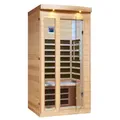 Produktbild: CANADIAN SPA CO. Chilliwack Infrarotkabine 1 Person, 102 x 97 x 191 cm, Infrarotsauna mit Bluetooth-Audio und LED-Beleuchtung, Sauna für Zuhause