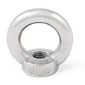 Produktbild: 5 Stück Ringmutter 8 mm Edelstahl V4A AISI 316 rostfrei salzwasserbeständig Ösenmutter Augenbolzen von Sotech
