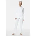 Produktbild: Mey Schlafanzug Mey Damen Anzug lang Serie Malea Uni Pyjama (2 tlg) weiß XXL (46)