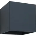 Produktbild: LEDSCOM Wandleuchte Cubel, aus Aluminium, für außen (IP65), 230 V, Up und Down, schwarz, warmweiß, mit LED