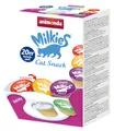 Produktbild: animonda Milkies Katzensnack mit Milch - Mix Variety (4 x 20 Cups á 15 g), portinierte Milch Katzensnacks für erwachsene Katzen