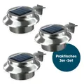 Produktbild: Solarleuchte Dachrinnenleuchte Solar Kabellos Leuchte Garten Solarlampe 3er Set