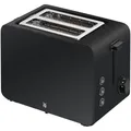Produktbild: WMF Stelio 2-Scheiben-Toaster aus Edelstahl, Doppelschlitz mit Brötchenaufsatz, Bagel-Funktion, 7 Bräunungsstufen, 900 W, Edelstahl Toaster schwarz matt
