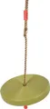 Produktbild: small foot Tellerschaukel aus stabilem, witterungsbeständigem Kunststoff, bis 70 kg belastbar, ab 3 Jahren, 6118, Ø ca. 28 cm, green/olive