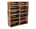 Produktbild: Teramico Holzkiste 6er Set Holzkiste 40x30x25cm Geflammt Ablage, Aufbewahrungsbox