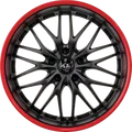 Produktbild: Barracuda Voltec T6 mattblack PureSports / Color Trim rot 8.5x19 ET48 - LK5/112 ML73.1 Alufelge rot
