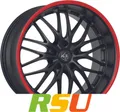 Produktbild: Barracuda Voltec T6 mattblack PureSports / Color Trim rot 8.5x19