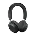 Produktbild: Jabra Evolve2 75 Wireless PC Headset mit 8-Mikrofon-Technologie - Dual-Foam-Stereo-Kopfhörer mit moderner aktiver Geräuschunterdrückung, USB-C Bluetooth-Adapter und UC-Kompatibilität - Schwarz