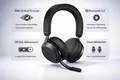 Produktbild: 🎧 JABRA Evolve2 75 Link 380/390c UC Stereo Bluetooth Headset NAC Kopfhörer ✅