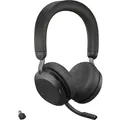 Produktbild: Jabra Evolve2 75 On Ear Headset kabelgebunden Schwarz Batterieladeanzeige,