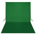 Produktbild: vidaXL Fotohintergrund-System 500 x 300 cm Grün