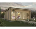 Produktbild: Gartenhaus Outdoor Life Japan inkl. Fußboden, Terrasse 648 x 470 cm natur