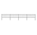 Produktbild: vidaXL Gartenzaun Gartenzaun, Stahl, Stabil, Rechteckig, Modern, (1-St)