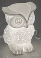 Produktbild: 658807 Lampe Eule Eulenlampe 20 cm Weiß NEU