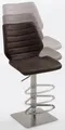 Produktbild: NIEHOFF SITZMÖBEL Barhocker, Liftfunktion, Edelstahl gebürstet, Bezug Microfaser