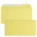 Produktbild: tecno Briefumschläge colors DIN lang+ ohne Fenster gelb haftklebend 25 St.
