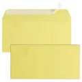 Produktbild: tecno Briefumschläge colors DIN lang+ ohne Fenster gelb haftklebend 25 St.