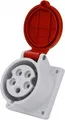 Produktbild: CEE Mennekes 16A 5p 400V IP44 Einbausteckdose gerade Typ 1385 Anbausteckdose