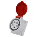 Produktbild: CEE Mennekes 16A 5p 400V IP44 Einbausteckdose gerade Typ 1385 Anbausteckdose