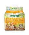 Produktbild: Anibest Kleintierpellets, 100 % natürliche Einstreu für Kaninchen, Hamster, Meerschweinchen und Co, saugfähige & geruchsbindende Holzpellets, leicht dosierbare Unterstreu, 5,5 kg/ 10 l