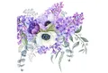 Produktbild: ti-flair Papierserviette, Servietten Papier 33x33cm 3-lag Fliederstrauß Lavendel Anemone 20 Stk