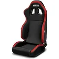 Produktbild: Sport-schalensitz - Sparco - R100 My22 - Schwarz/rot - Verstellbar - Optimaler Komfort