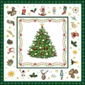 Produktbild: 20 Papierservietten Servietten CHRISTMAS evergreen Ambiente 33x33cm Weihnachten
