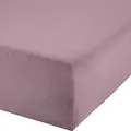 Produktbild: Erwin Müller Boxspringbett-Spannbettlaken Freising Elasthan-Jersey-Stretch - Mauve Größe 140x200 cm - 160x220 cm - dehnbar, antipilling, bügelfrei, Rundumgummi