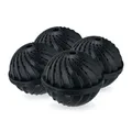 Produktbild: Waschball 4er Set Waschkugel Wäscheei Bio-Waschball schwarz Waschmaschinenball