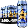 Produktbild: Rockstar Zero Blueberry Mint – Zuckerfreier Energy Drink 12 x 500ml