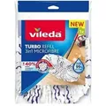Produktbild: Vileda - Turbo 3in1 Refill, 1 Stück, Kompatibelmit Jedem Rotationsmop-system, Geeignet Für Alle Hartböden, Entfernt 99% Der Bakterien Allein Mit Wasser.