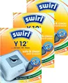 Produktbild: 3x Swirl Y 12 EcoPor Staubsaugerbeutel Y12 frei Haus - 3 Pakete = 12 Beutel DHL