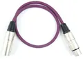 Produktbild: 0,5 m Adam Hall Mikrofonkabel LILA PURPLE Patchkabel XLR male / female DMX Kabel