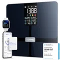 Produktbild: RENPHO Körperfettwaage mit großem Display, Personenwaage Ultrapräzise Waage mit Körperfett und Muskelmasse, Trend, Smart Waage Personen mit App, ITO Körperwaage, Schwarz, Elis 2X