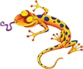 Produktbild: Aufkleber Gecko bunt 120 x 100 mm  Sticker Tattoo Auto