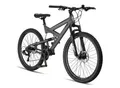 Produktbild: Licorne Bike Strong 2D Premium Mountainbike in 26, 27,5 und 29 Zoll - Fahrrad für Jungen, Mädchen, Damen und Herren - Scheibenbremse vorne und hinten - Shimano 21 Gang-Schaltung - Zoll:27.5;Farbe:Anthrazit