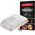 Produktbild: KRAFTKÖNIG Silberfischfalle 12er Set – Silberfische bekämpfen & Papierfische bekämpfen – Starke Klebefalle gegen Silberfische – Alternative zur Silberfisch Köderdose & Silberfisch Spray