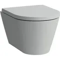 Produktbild: LAUFEN Kartell Wand-WC COMPACT, Tiefspüler, spülrandlos, 490x370x285mm, H8203337590001, Farbe: Grau matt
