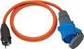 Produktbild: Brennenstuhl Camping Adapterkabel/CEE-Adapter mit Schutzkontakt-Stecker und CEE-Kupplung (1,5m Kabel in Orange, H07RN-F 3G2,5, 230V/16A, ständiger Einsatz im Außenbereich IP44, Made in Germany)